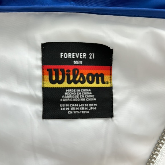Wilson Forever 21 Windbreaker Medium White - Picture 4 of 4